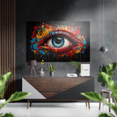 The Eye Brushed Aluminum Dibond Wall Art.